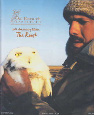 Owl Research Institute newsletter Nov 2018 Vol 22 The Roost 30th Anniversary