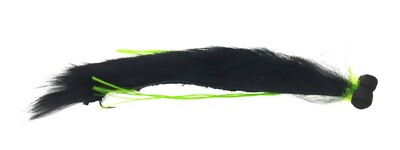 SNAKE Flies VIVA Booby Black Green ZONKER Tail Hook Trout FLY Fishing  Size 10 UK
