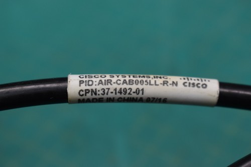 Cisco Aironet 5 Foot Low Loss Cable RP-TNC/N Connectors AIR-CAB005LL-R-N Used - Picture 3 of 7