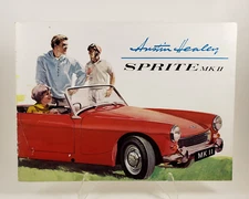 Vintage 1960's Austin Healey Sprite MKII Sports Car Dealer Brochure Nice Cond