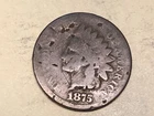1875 INDIAN HEAD U.S. Cent. AG/G, some obverse marks. #u4