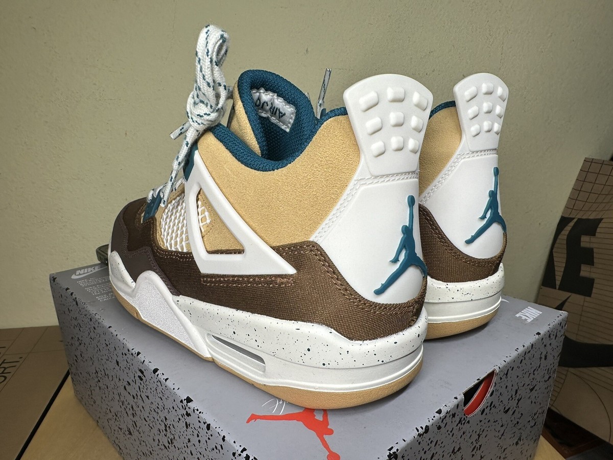 DS Air Jordan 4 Retro “Cacao Wow' (GS) FB2214-200 size 6Y NO Lid