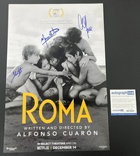 ROMA CAST X3 SIGNED 12x18 PHOTO ALFONSO CUARON +2 w/EXACT PROOF & AUTOGRAPH COA