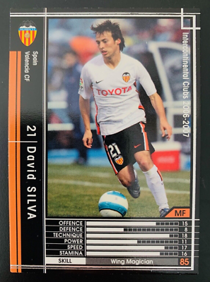 WCCF スペイン 2006-07 Panini Sega WCCF # 380 David Silva Valencia rookie card