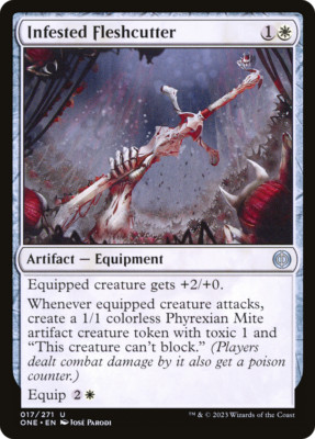 Infested Fleshcutter [Phyrexia: All Will Be One] Magic MTG