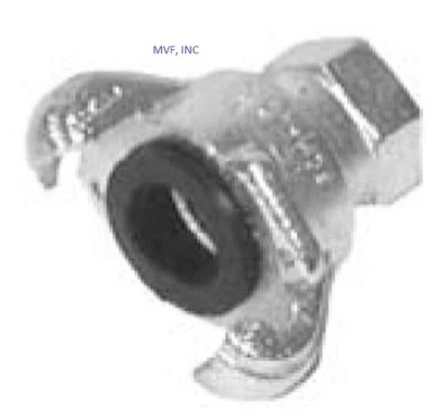 3/4" Female NPT Universal Crowfoot Coupling Chicago Fitting Plated Iron SFF075