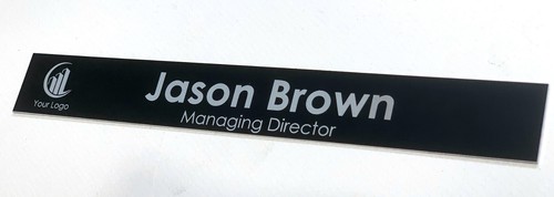 NAME ROOM DOOR SIGN PLAQUE ENGRAVED DOCTORS SURGERY OFFICE METAL ADD METAL SLOT - Picture 17 of 34