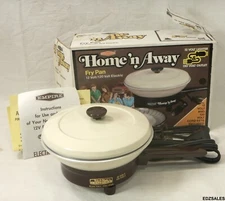 Empire Travl-Mate 12V/120V Portable Electric Fry Pan Tailgating RV