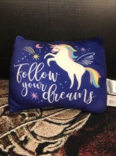 VGUC- 13 x10 Unicorn Kids Pillow