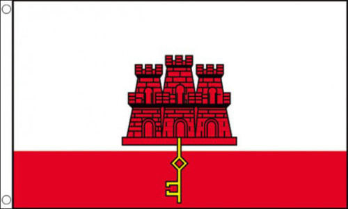 GIBRALTAR FLAG 5' x 3' Gibraltarian British Gibraltar City The Rock Flags - Picture 1 of 1