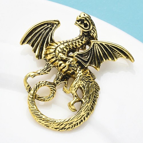 Broche Vintage Bergère De France - Élégant Bijou Fantaisie En Métal Doré émaillé Noir