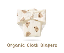 Organic Cloth Diaper - Baby Bear 0-12 Months Washable 