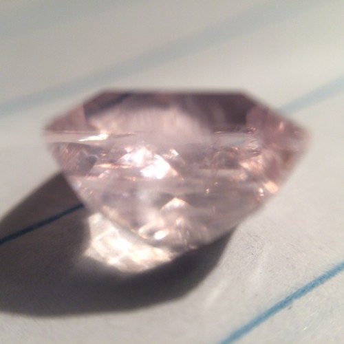 3.96 cts Natural Unheated Superior-Luster Cushion-cut Pink VVS Morganite - Picture 6 of 11