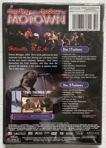 STANDING IN THE SHADOWS OF MOTOWN (DVD, 2002, Widescreen) Detroit - NEW & SEALED - Picture 2 of 2
