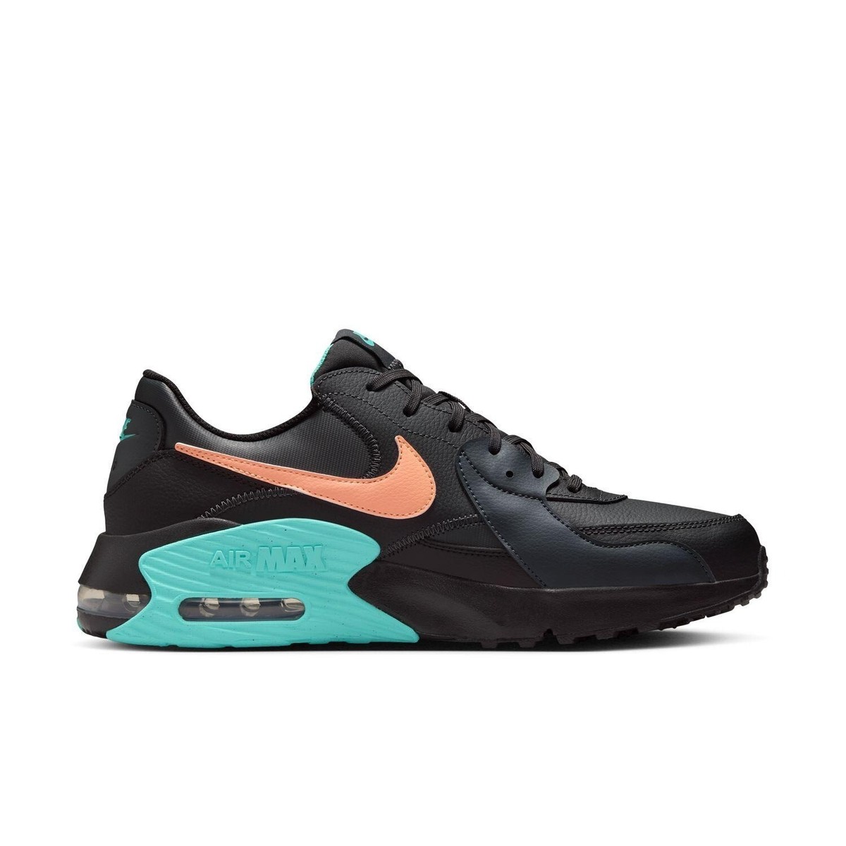 Nike Airmax Excee Leather Black Green DB2839-003 Men's Size | eBay