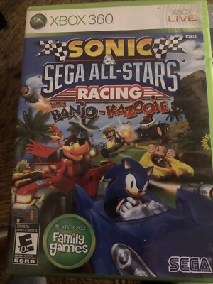 Sonic & Sega All-Stars Racing With Banjo-Kazooie (Microsoft Xbox 360, 2010)