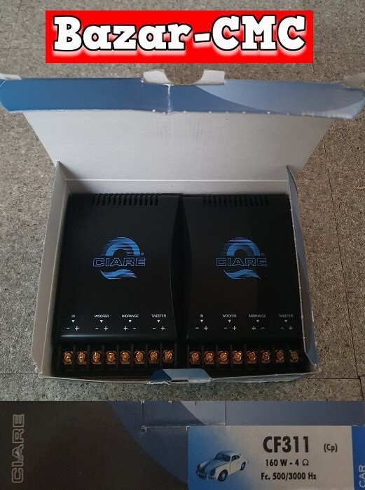 CIARE Coppia Crossover 3 vie 160w CF311 4Ω casse altoparlanti auto 500/3000 hz