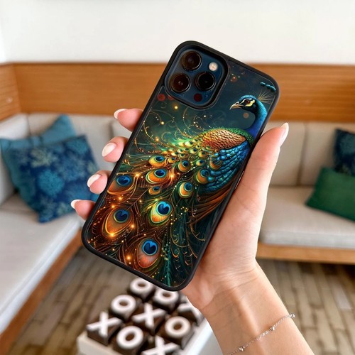 Aesthetic Case magical peacock Neon art For Apple iPhone Samsung Galaxy Motorola - 第 7/25 張圖片