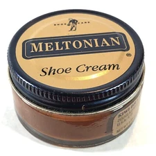 Meltonian #72 Cognac Color Boot & Shoe Cream Polish Conditioner Leather NOS FULL