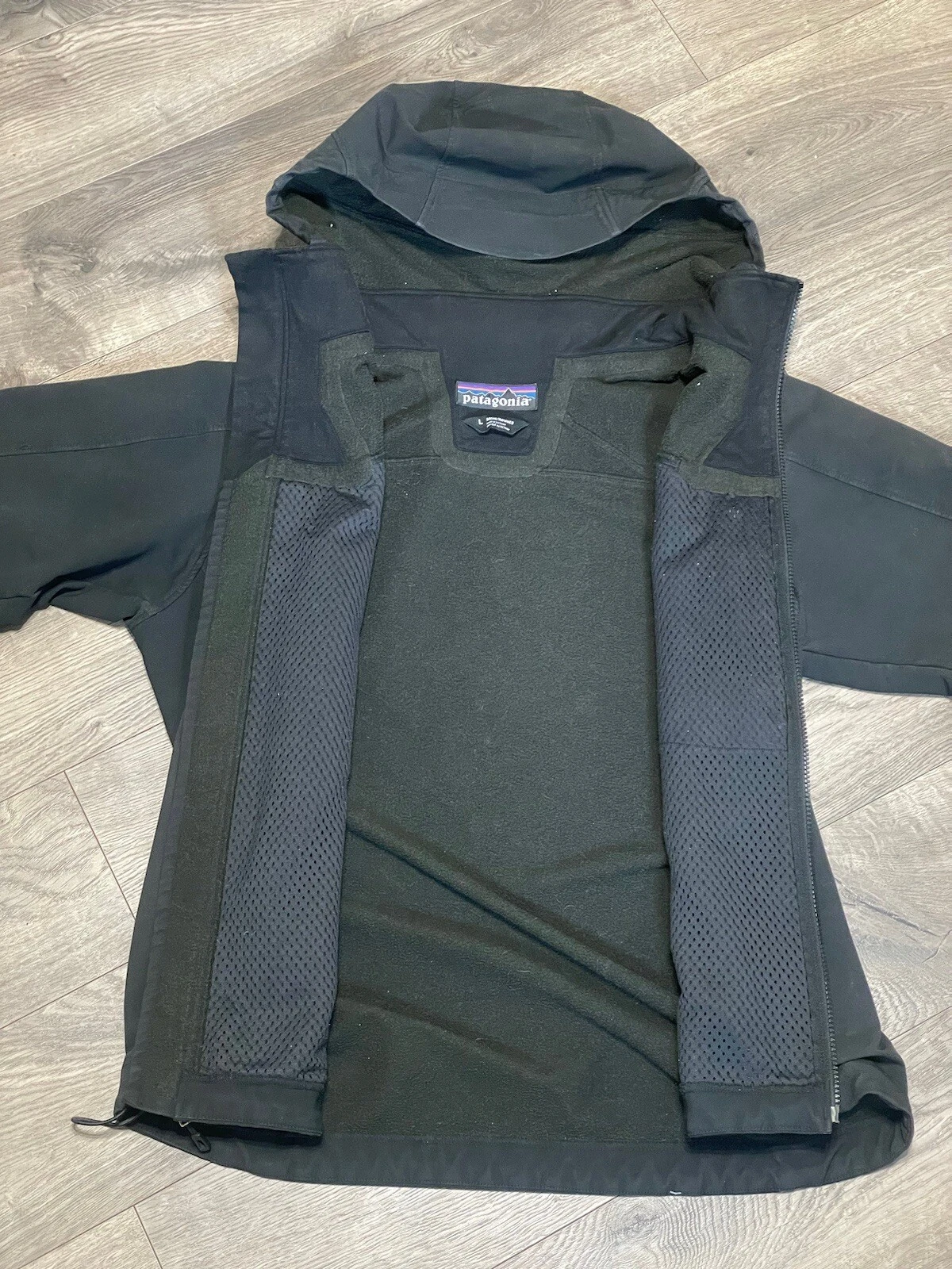 patagonia guide full zip fleece lined hoody coat jacket
