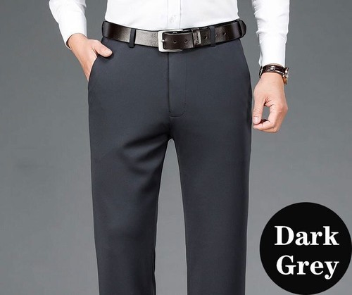 Hombres Pantalones de Negocios Elastizados Formales Pantalones Elegantes Trajes Pantalones Informales Pantalones - Imagen 25 de 29