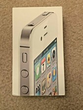 Original USED Apple iPhone 4S Empty box only WHITE 16GB