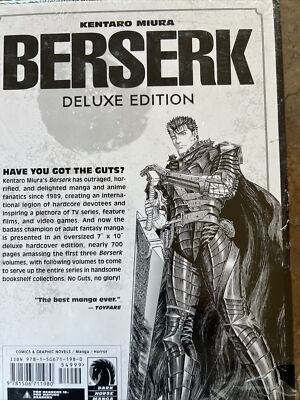 Berserk Deluxe Edition 1 Dark Horse Hardcover Book Manga Sealed | eBay