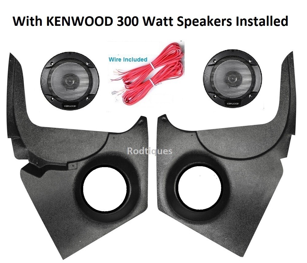 1958-1962 Corvette KENWOOD Kick Panels ---With 300 Watt Speakers ...