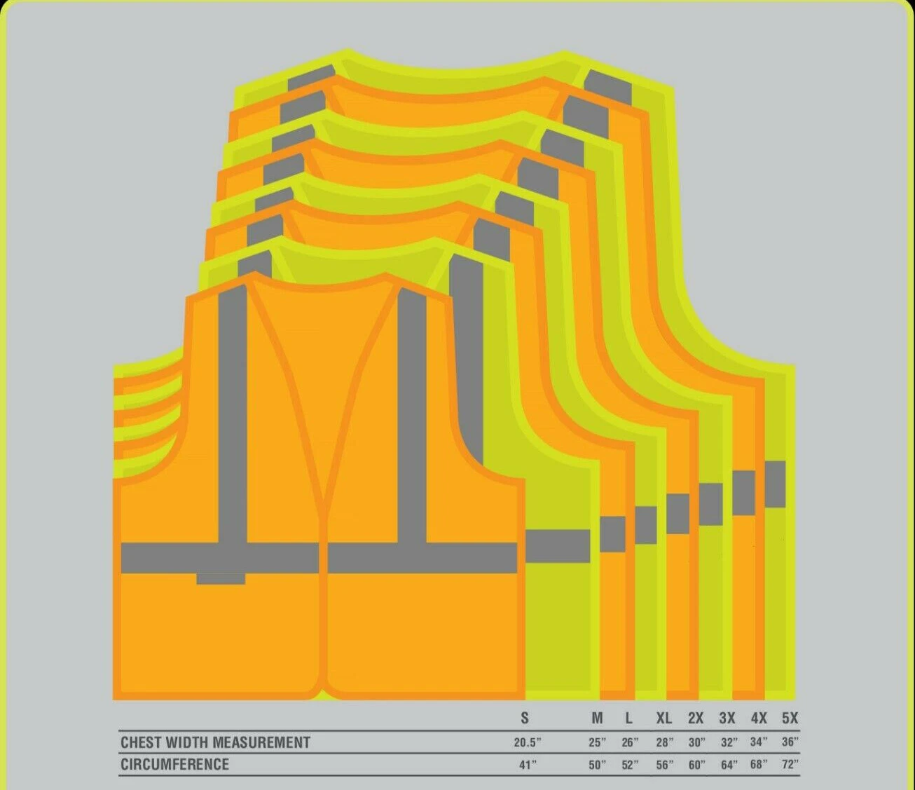 Crew Orange Reflective High Visibility Class 3 Safety Vest image 3