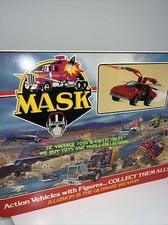 Vintage 1985 Kenner MASK RHINO Thunderhawk Switchblade Store Display Header 🔥