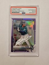 Harry 1st Bowman Chrome Purple Refractor 165/250 PSA/ DNA Certified Autograph