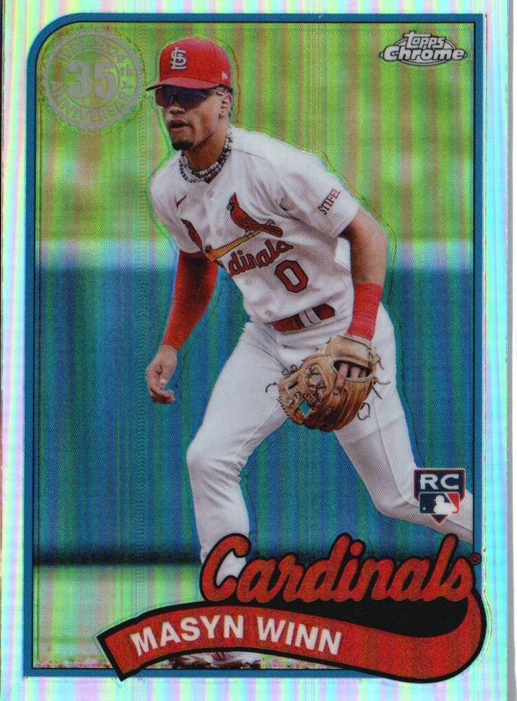 2024 Topps Chrome #89CB-17 Masyn Winn 1989 Topps Baseball 35th Anniversary