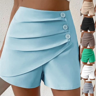 CUPSHE Damen Shorts Wickeloptik - Hohe Taille Mit Hosenrock-Design Für Sommer