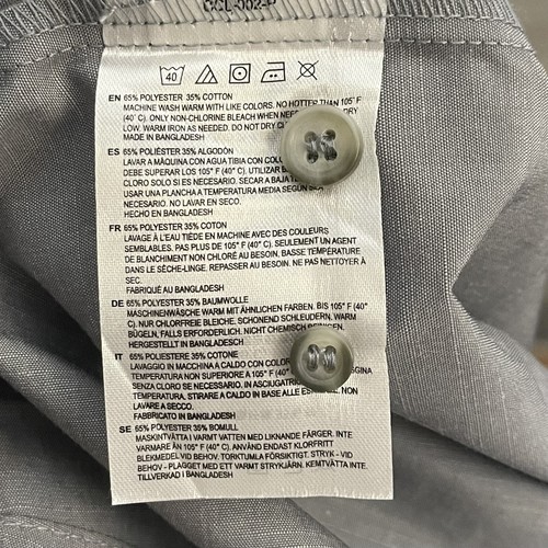 Chef Works Urban Collection Chambray Shirt Long Gray Sleeve Size M NWT - Picture 8 of 8