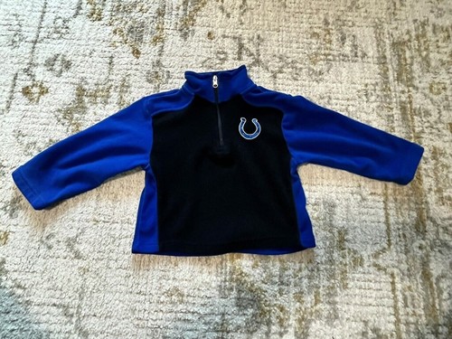 NFL Team Indianapolis Colts Kids Blue Fleece Pull Over Jacket sweatshirt Sz 4 - Picture 2 of 3