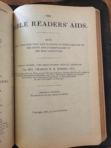 Holy Bible KJV Genuine Leather Red Letter w/ Wright's Bible Readers' Aids World - Picture 3 of 13