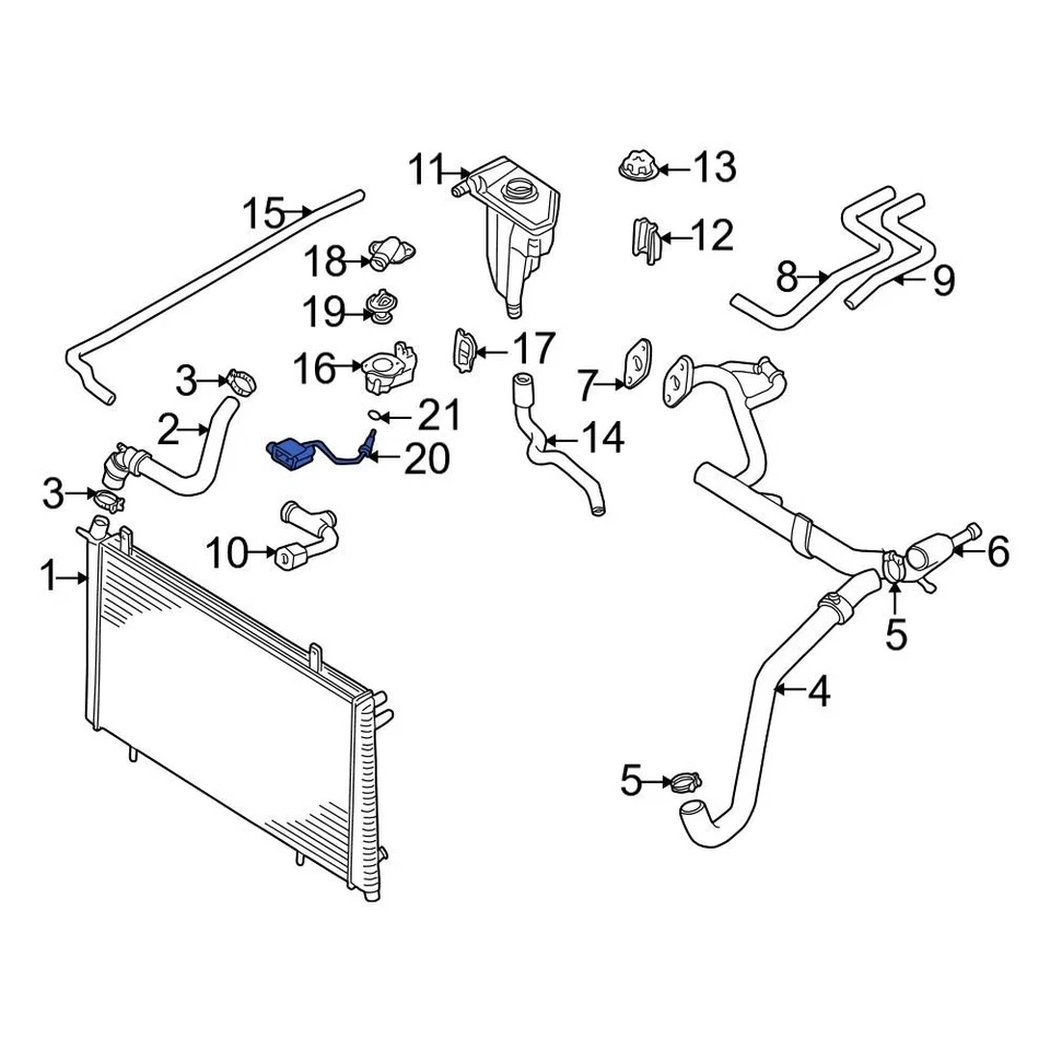 For Volvo S60 2001-2002 Volvo 9125463 Engine Coolant Temperature Sensor Foto 4 de 4