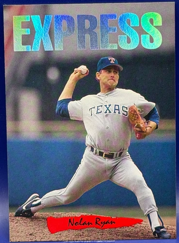 1993 Triple Play Nicknames Nolan Ryan #7 Ryan Express Texas Rangers Insert