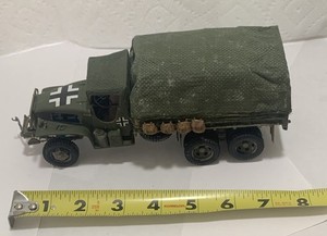 Custom Built WWII Army Covered Cargo Truck 8” Long