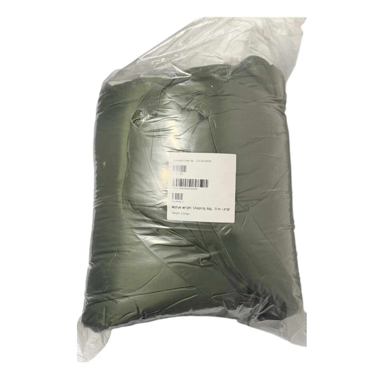 British Army Medium Weight Sleeping Bag Large with Compression Sack New