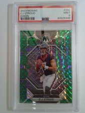 2023 Panini Mosaic - Green Mosaic Prizm - Rookie - #292 - CJ Stroud - PSA 9 Mint