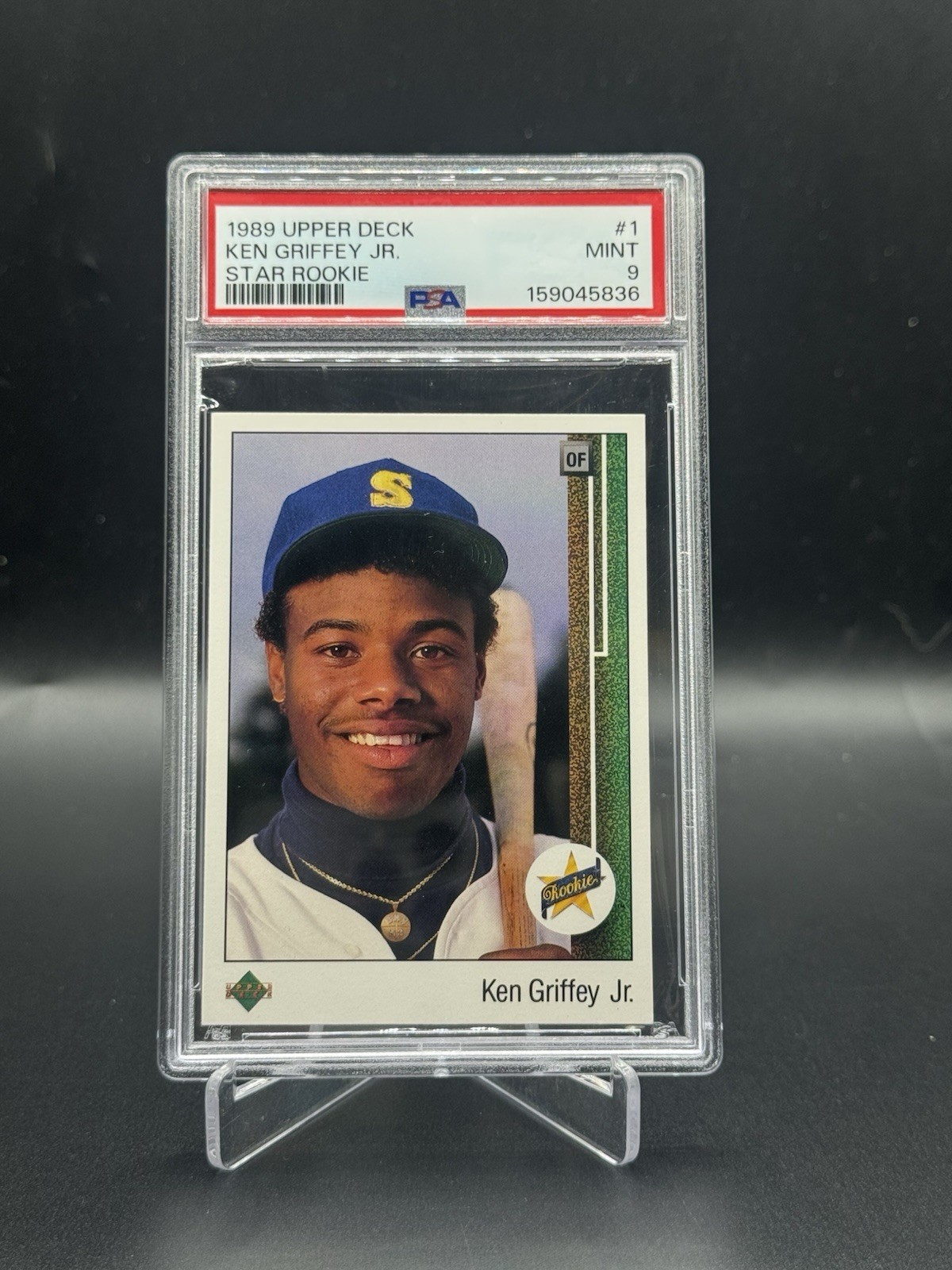 Ken Griffey Jr ROOKIE 1989 Upper Deck Star RC #1 PSA 9 MINT Seattle Mariners