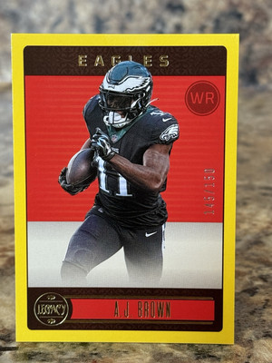 A.J. Brown 2023 Panini Legacy Yellow 145/150 Eagles #35