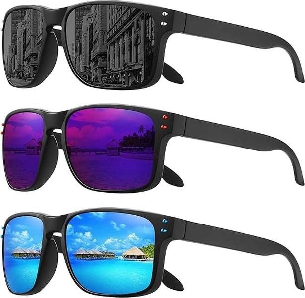 Set Of 3 Polarized Sunglasses Men And Women UV400 Protection  display picture 2