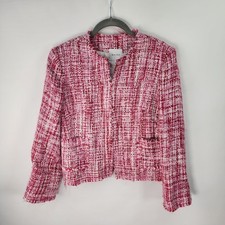 Walter Brand Blazer Womens 6 Tweed Boucle Jac...