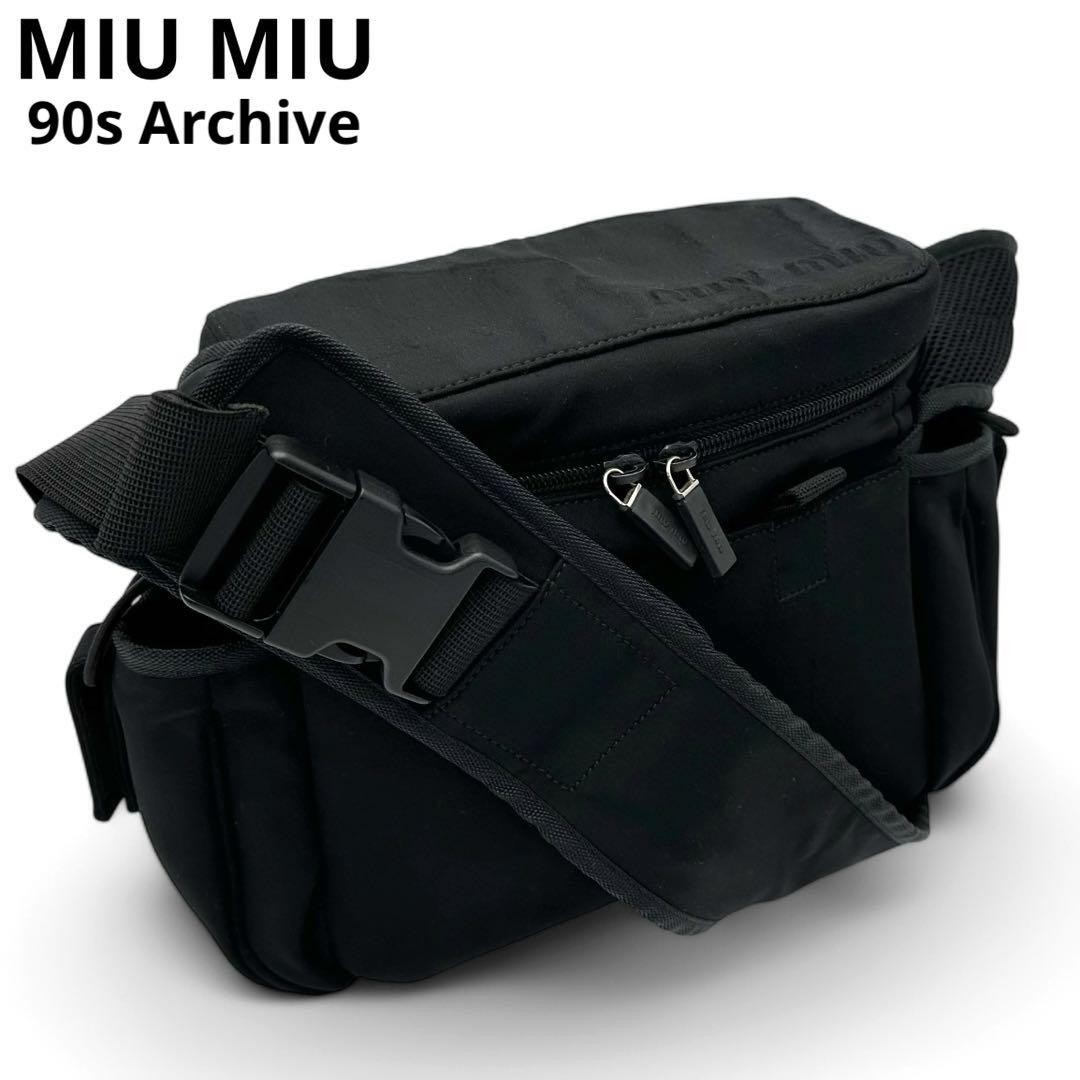 Authentic Rare 90s Miu Miu Archive Shoulder Messenger Bag in Authentic Rare 90s Miu Miu Archive Shoulder Messenger Bag in