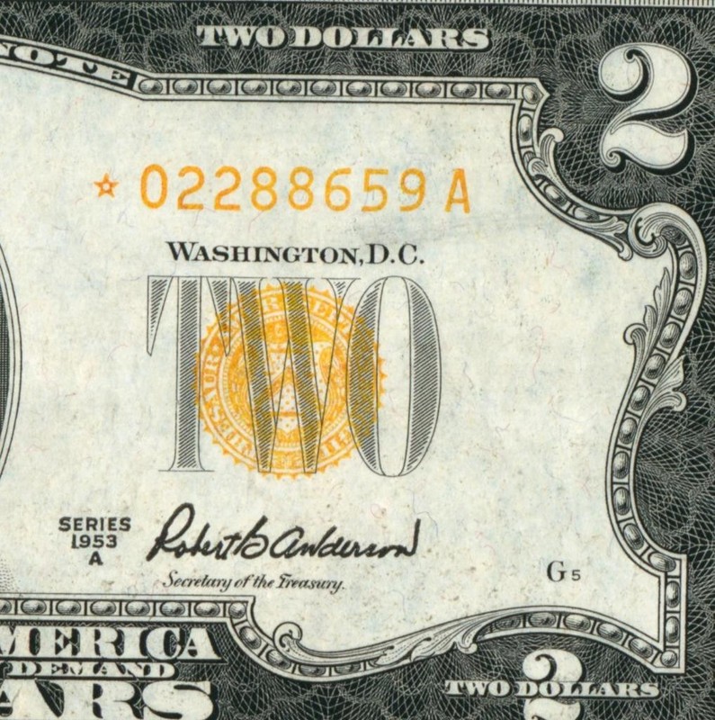 (( STAR - ALTERED )) $2 1953 ((VF+)) United States Note ** PAPER CURRENCY