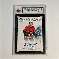 2017-18 SP Authentic Future Watch Auto Andrew Mangiapane Rookie 369/999 KSA 10