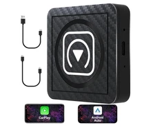 SANPTENT Wireless CarPlay & Android Auto Adapter, Factory Wired to Wireless