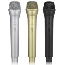 3 Pcs Microfono Bimbi Giocattolo Supporto Per Nero Oggetti Di Scena Feste